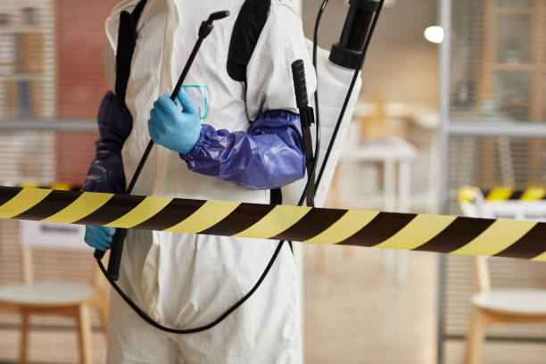 Professional Biohazard Cleanup technician working in Commack, NY